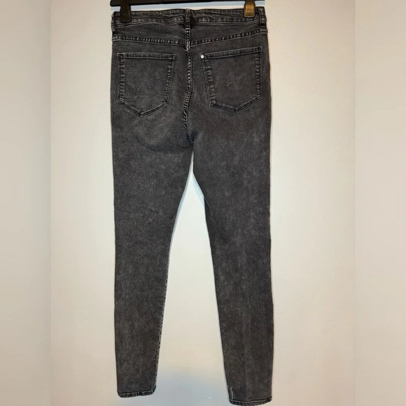 H&M high Waits Washed black Jegging tail let Haunted & Denim Sz 30/32 - Picture 5 of 10